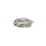 Crystal Paperweights - CLEAR Diamond with Large Pewter Crest