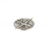 Crystal Paperweights - CLEAR Diamond with Large Pewter Crest
