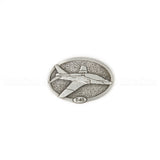 Crystal Paperweights - CLEAR Diamond with Large Pewter Crest