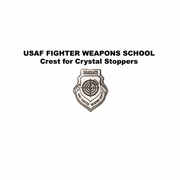 USAF Fighter Weapons School Graduate Crystal Bottle Stoppers