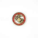 Crystal Paperweights - RED Diamond with Large Pewter Crest