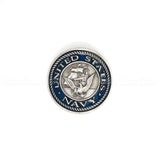 Crystal Paperweights - BLUE Diamond with Large Pewter Crest