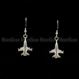 Wings (USAF Navigator) Charms, Lapel Pins, and Tie Tacks in Solid Sterling Silver
