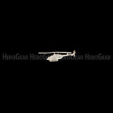 Bell 206L Long Ranger Military Helicopter Charms, Lapel Pins, and Tie Tacks in Solid Sterling Silver