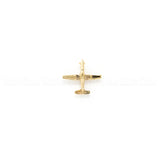 T-6 Texan II Charms, Lapel Pins, and Tie Tacks - Gold Plated