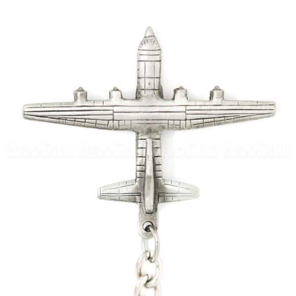 C-130 Hercules 3D Pewter Key Chain or Bag Pull