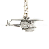 OH-58 Kiowa Helicopter 3D Pewter Key Chain or Bag Pull