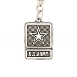 U. S. Army Star Logo Pewter Key Chain or Bag Pull