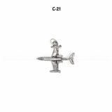 C-21 Airplane Wine Charm