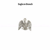 Bald Eagle on Branch Wine Charm