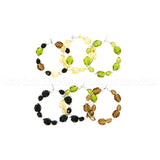CAMO Czech Glass Beaded Hoops (Choose any 6 charms)