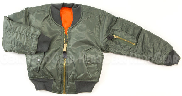 Children's MA-1 Flight Jacket WITHOUT Patches