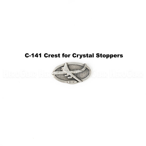 C-141 Starlifter Crystal Bottle Stoppers