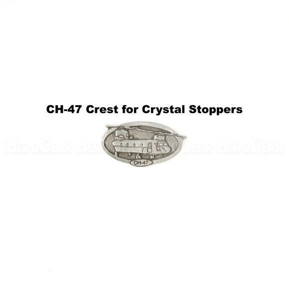 CH-47 Chinook Crystal Bottle Stoppers