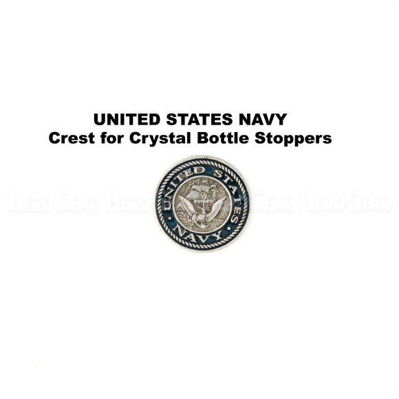 United States Navy Crystal Bottle Stoppers
