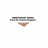 Sweetheart Wings Crystal Bottle Stoppers