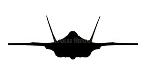 F-35 Lightning Front View Vinyl Decal