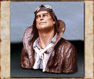 "FLYING LEATHER" Statue - Handpainted