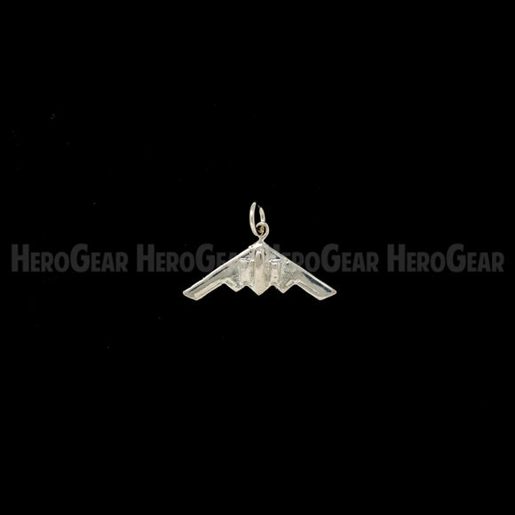 B-2 Spirit Stealth Bomber Charms, Lapel Pins, and Tie Tacks in Solid Sterling Silver