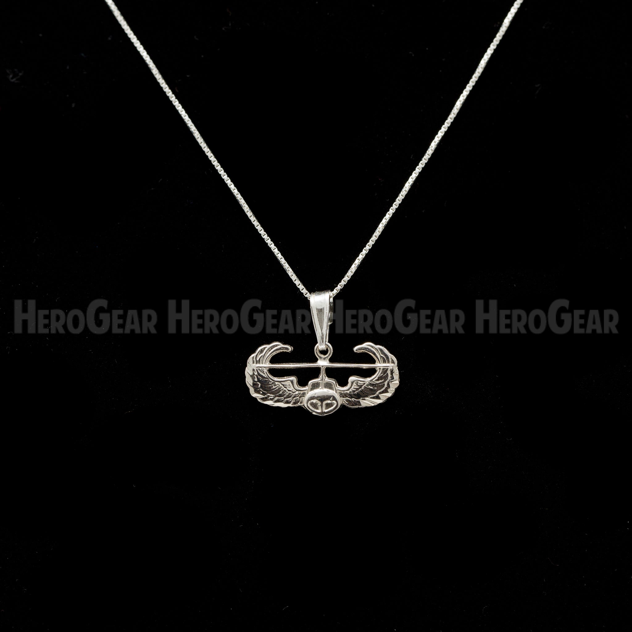 Air force pilot wings necklace store