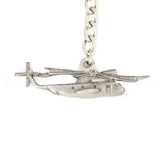 CH-53 Super Stallion Helicopter 3D Pewter Key Chain or Bag Pull