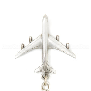 E-8 Joint STARS 3D Pewter Key Chain or Bag Pull