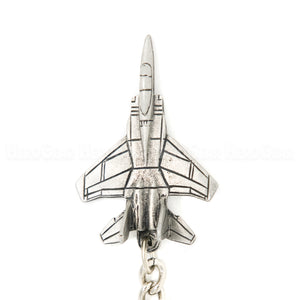 F-15E Strike Eagle (with CFTs) 3D Pewter Key Chain or Bag Pull