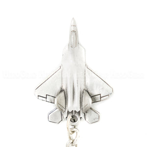 F-22 Raptor Stealth Fighter 3D Pewter Key Chain or Bag Pull