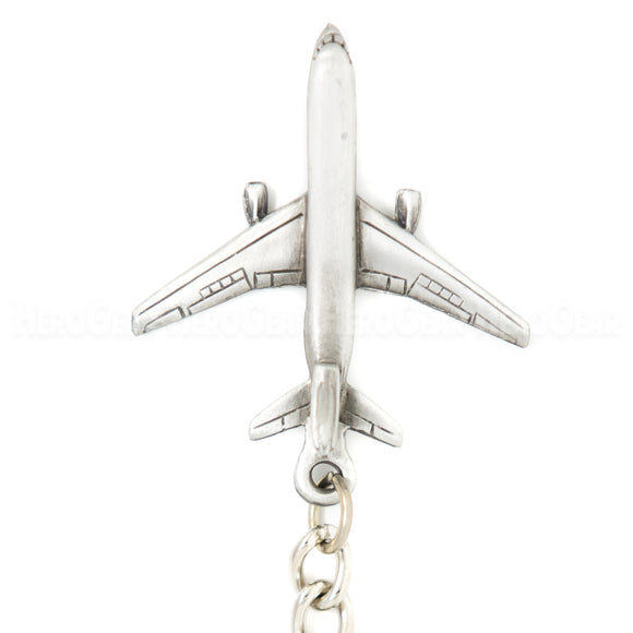 KC-10 Extender With Boom 3D Pewter Key Chain or Bag Pull