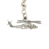 SH-60 Seahawk Helicopter 3D Pewter Key Chain or Bag Pull