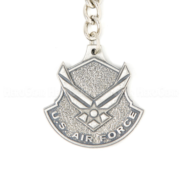 U. S. Air Force Emblem Pewter Key Chain or Bag Pull