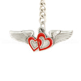 Wings - Pilot's Sweetheart Pewter Key Chain or Bag Pull