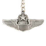 Wings - USAF Command Pilot Pewter Key Chain or Bag Pull