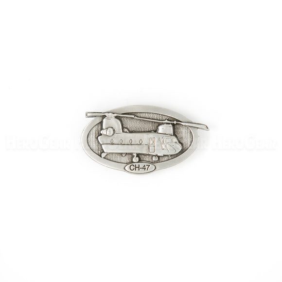 CH-47 Chinook Oval Pewter Magnet