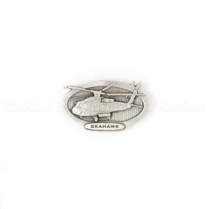 SH-60 SEAHAWK Oval Pewter Magnet