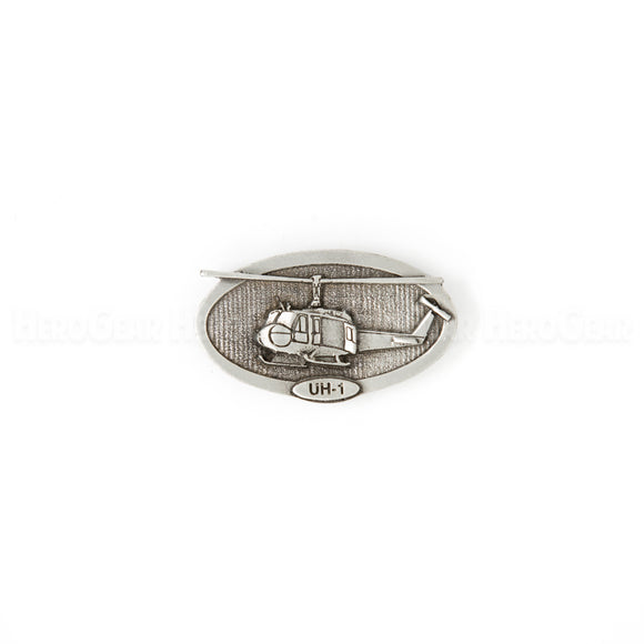 UH-1 Huey Oval Pewter Magnet