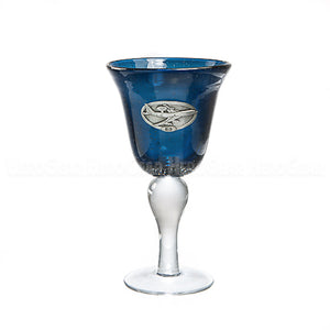 Northern Lights ARCTIC BLUE Goblet, Large Crest