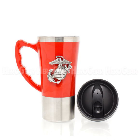 Acrylic Exterior RED Travel Mug