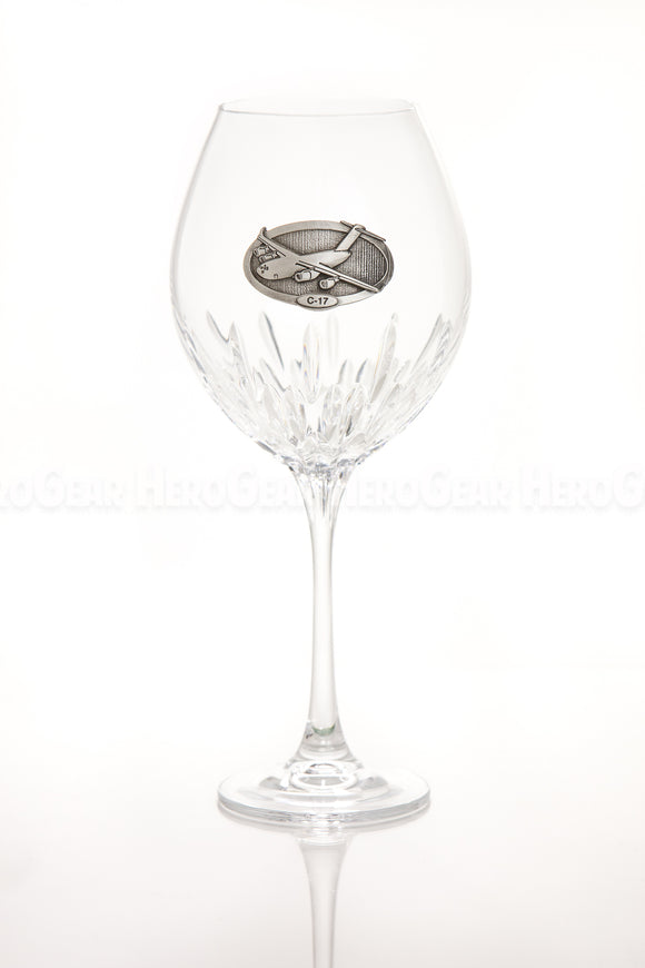 Tyndall Crystal Wine Glass, Large Crest