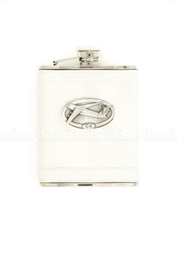 Covered WHITE Flask