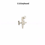 C-2 Greyhound Wine Charm