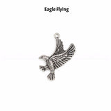 Bald Eagle Flying Wine Charm