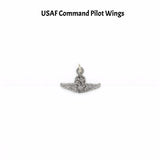 US Air Force Command Pilot Wings Wine Charm