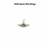 US Air Force Senior Pilot Wings Wine Charm
