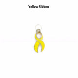 Yellow Ribbon Wine Charm
