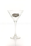 WINGS Martini Glass, Large Crest