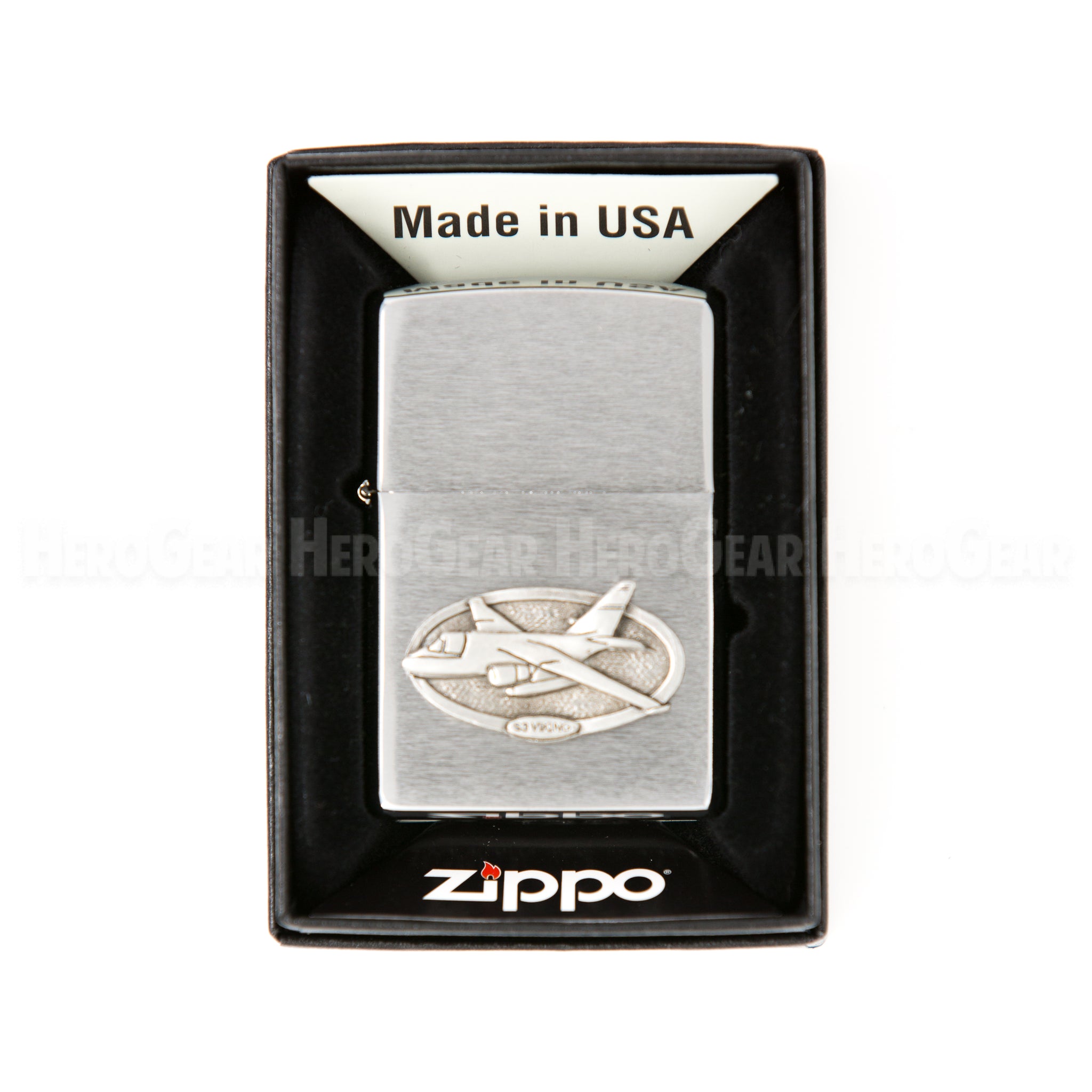 Zippo Brushed Chrome Lighter, Crest – Hero Gear LLC